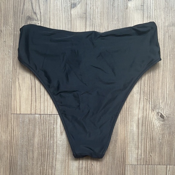 Aerie High Waisted High Cut Cheeky Bikini Bottom - Picture 4 of 5